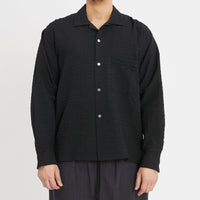 Jam Shirt - Black Puckered