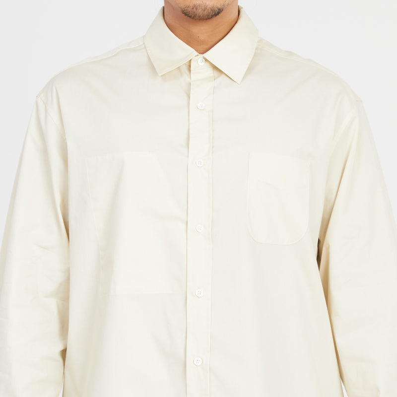 Dexter Shirt - Cream Lux Cotton Poplin