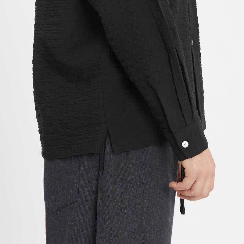 Jam Shirt - Black Puckered
