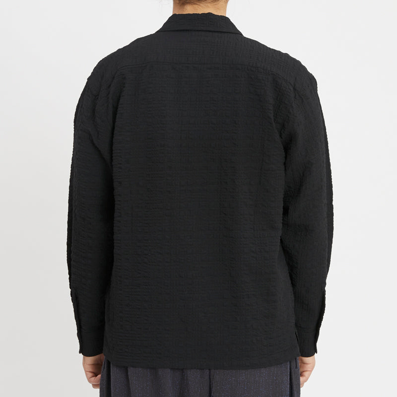 Jam Shirt - Black Puckered
