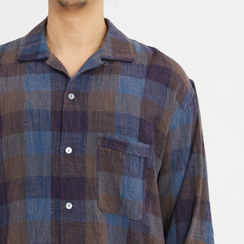 Jam Shirt - Blue & Purple Plaid