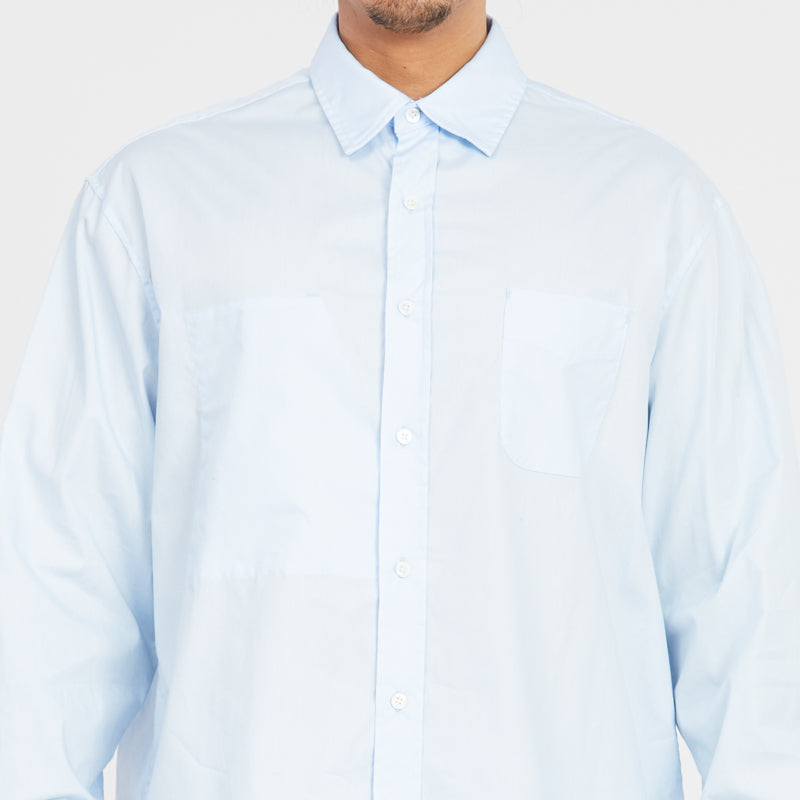 Dexter Shirt - Light Blue Lux Cotton Poplin