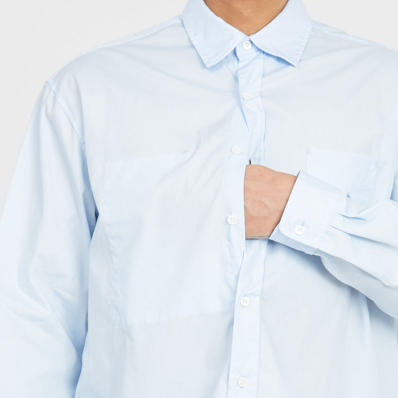 Dexter Shirt - Light Blue Lux Cotton Poplin