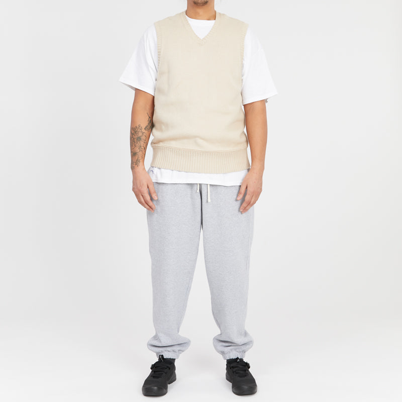 Sweater Vest - Cream Cotton