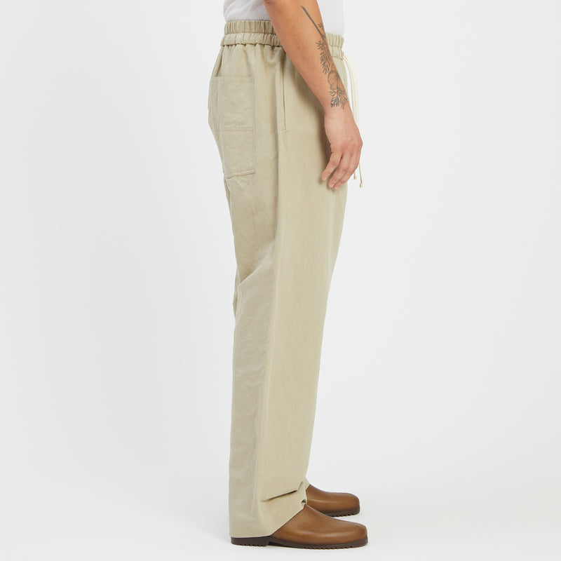 Big Bronco Pant - Beige Linen / Cotton