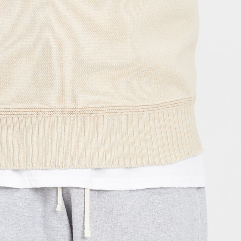 Sweater Vest - Cream Cotton