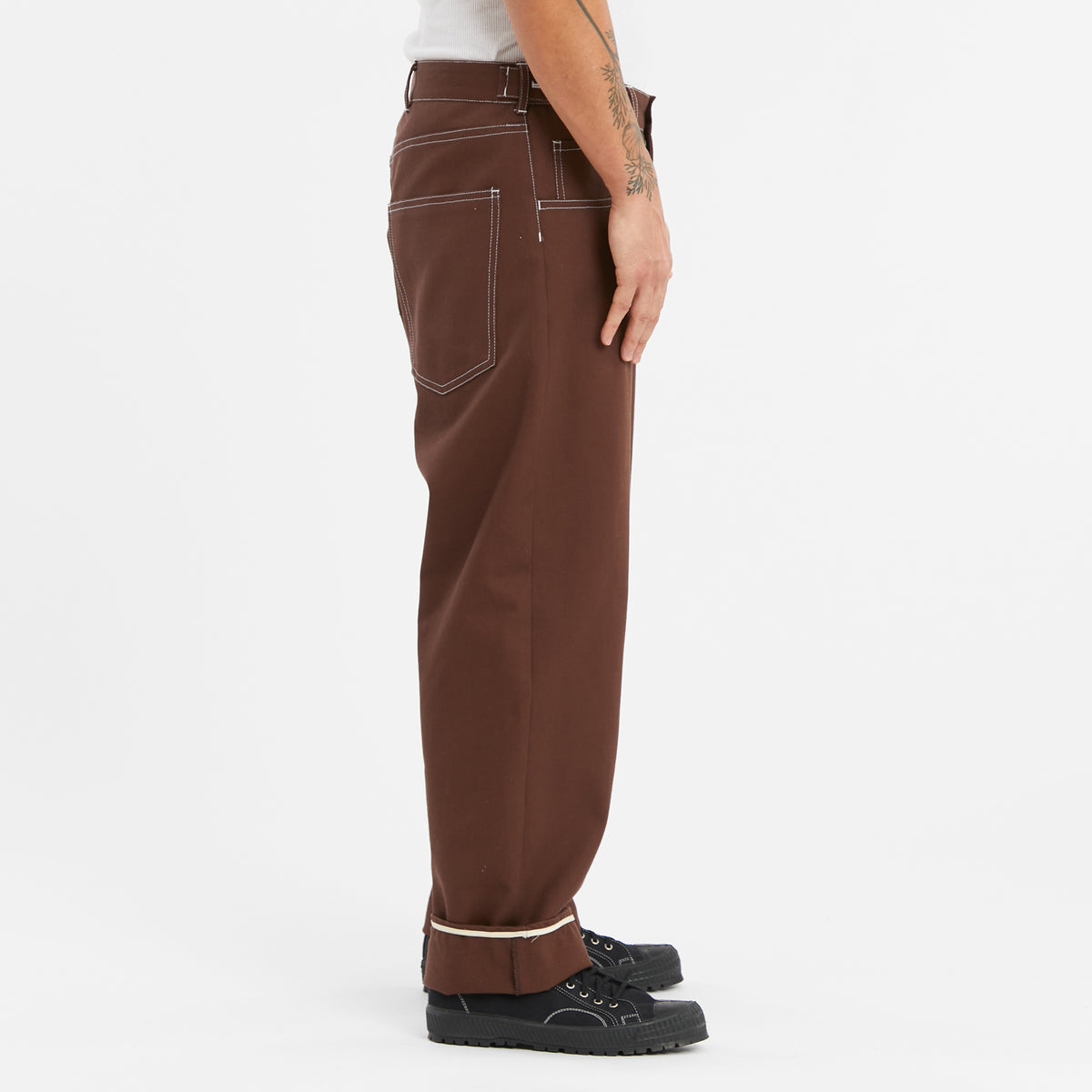 Ranch Pant - Brown Cotton Twill WR/SR