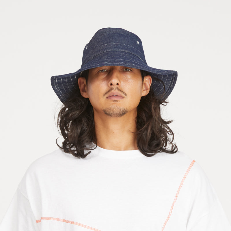 Bucket Hat - Indigo Denim Cotton