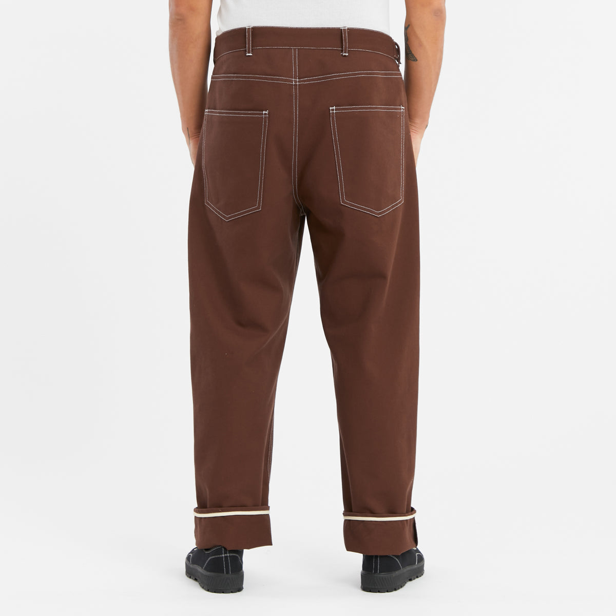 Ranch Pant - Brown Cotton Twill WR/SR