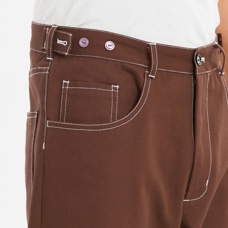 Ranch Pant - Brown Cotton Twill WR/SR
