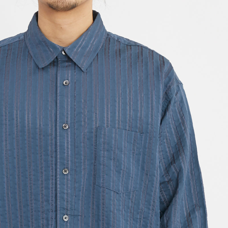 Langston Shirt - Blue Translucent Stripe
