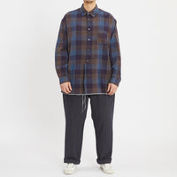 Langston Shirt - Blue & Purple Plaid