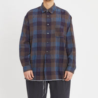 Langston Shirt - Blue & Purple Plaid