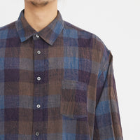 Langston Shirt - Blue & Purple Plaid