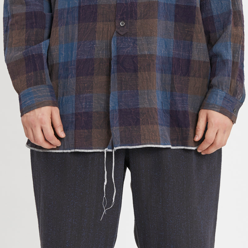Langston Shirt - Blue & Purple Plaid