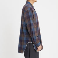 Langston Shirt - Blue & Purple Plaid