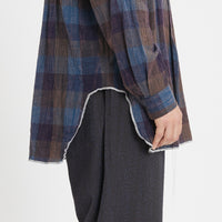 Langston Shirt - Blue & Purple Plaid
