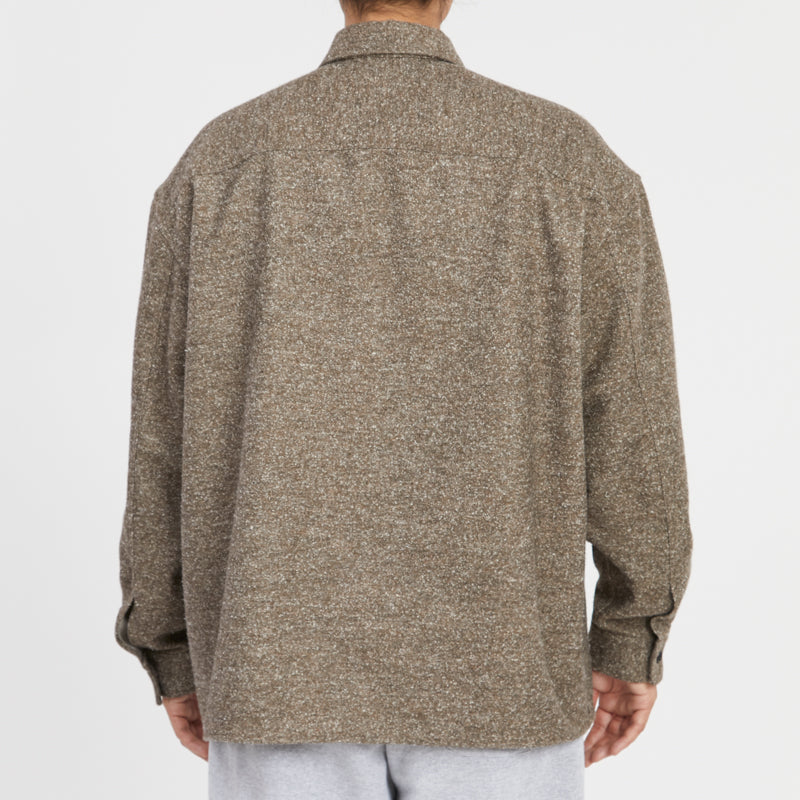 Park Shirt/Jacket - Brown Speckled Flannel