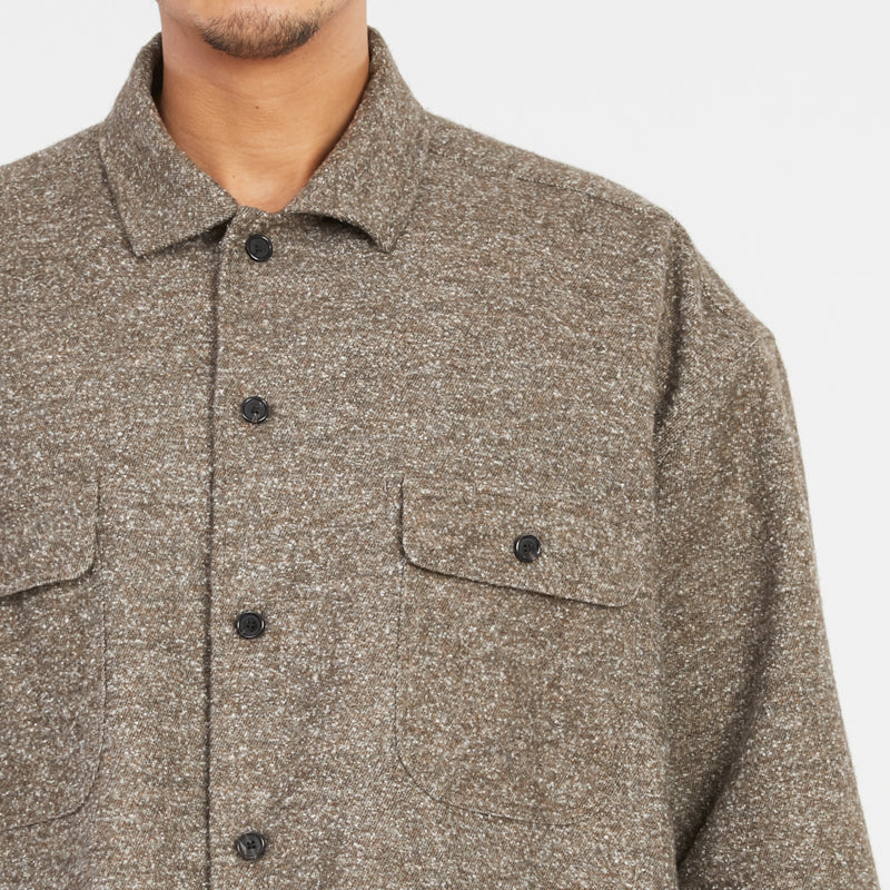 Park Shirt/Jacket - Brown Speckled Flannel