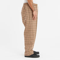 Lodge Pant - MOON Tan & Purple Plaid Tweed Wool