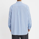 Langston Shirt - Blue with Red Stripes
