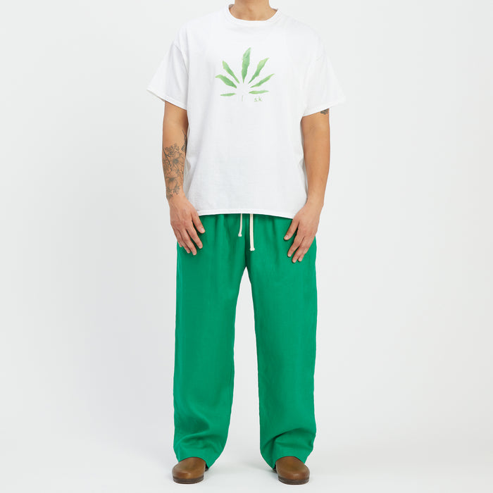 Big Bronco Pant - Kelly Green Linen / Rayon