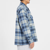 Park Shirt/Jacket - Blue Plaid Flannel