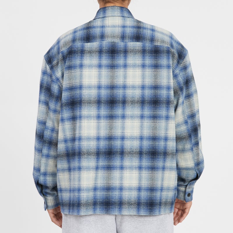 Park Shirt/Jacket - Blue Plaid Flannel