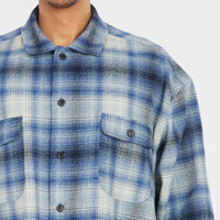 Park Shirt/Jacket - Blue Plaid Flannel
