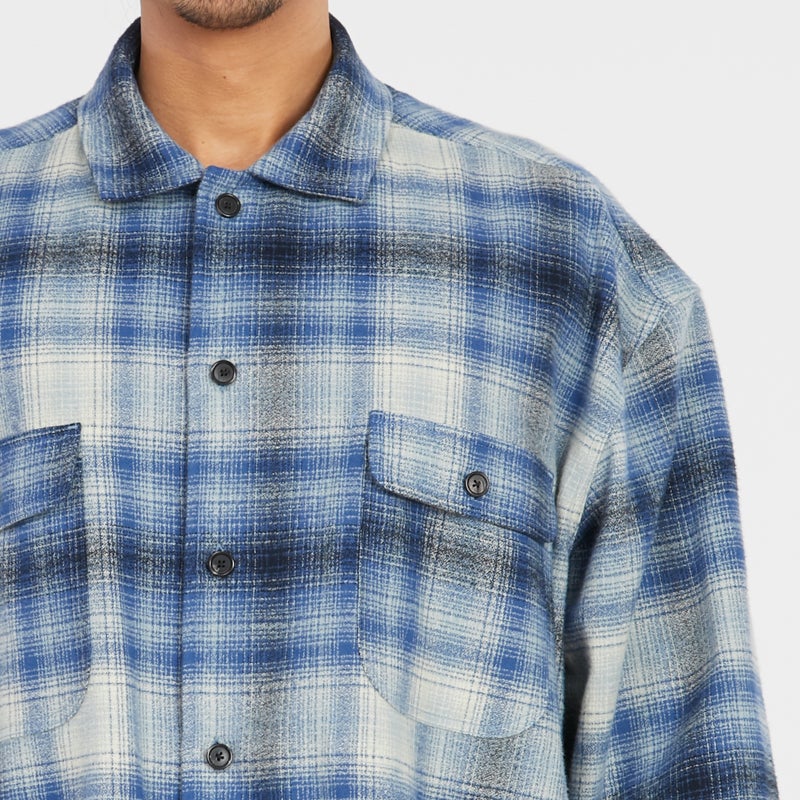 Park Shirt/Jacket - Blue Plaid Flannel