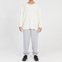 Waffle Thermal Long Sleeve T-Shirt - Cream