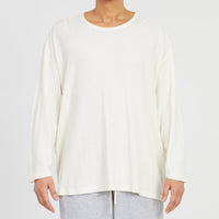 Waffle Thermal Long Sleeve T-Shirt - Natural