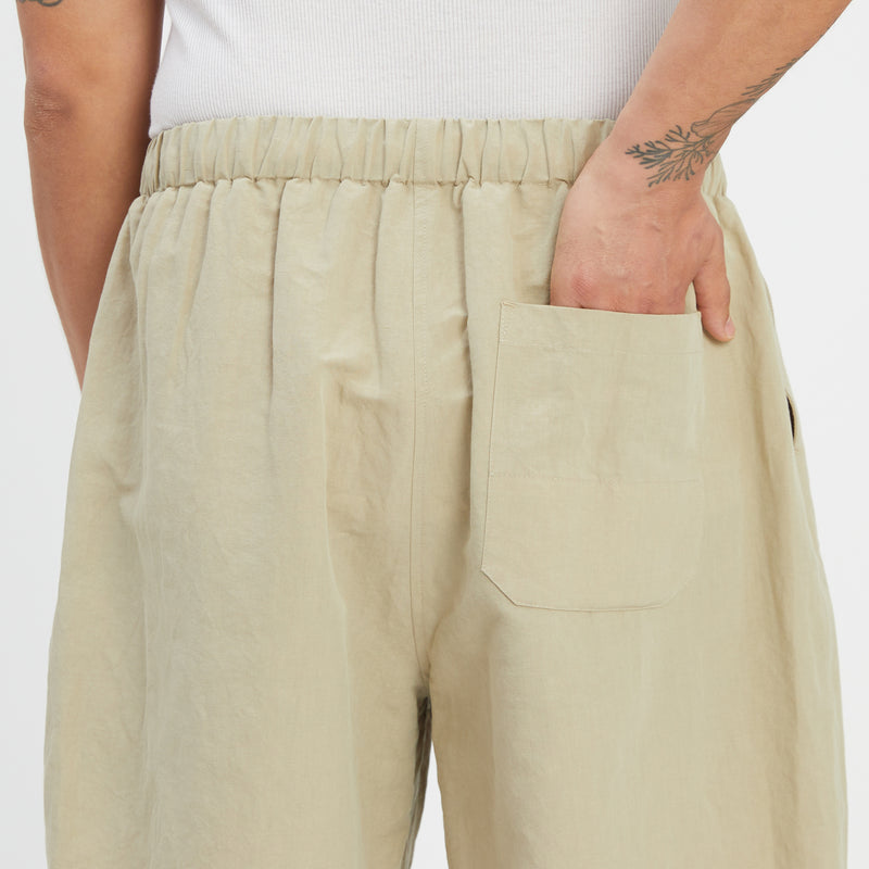 Barrack Short - Beige Linen / Cotton