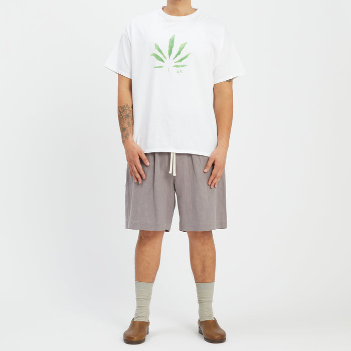 Barrack Short - Grey Ramie