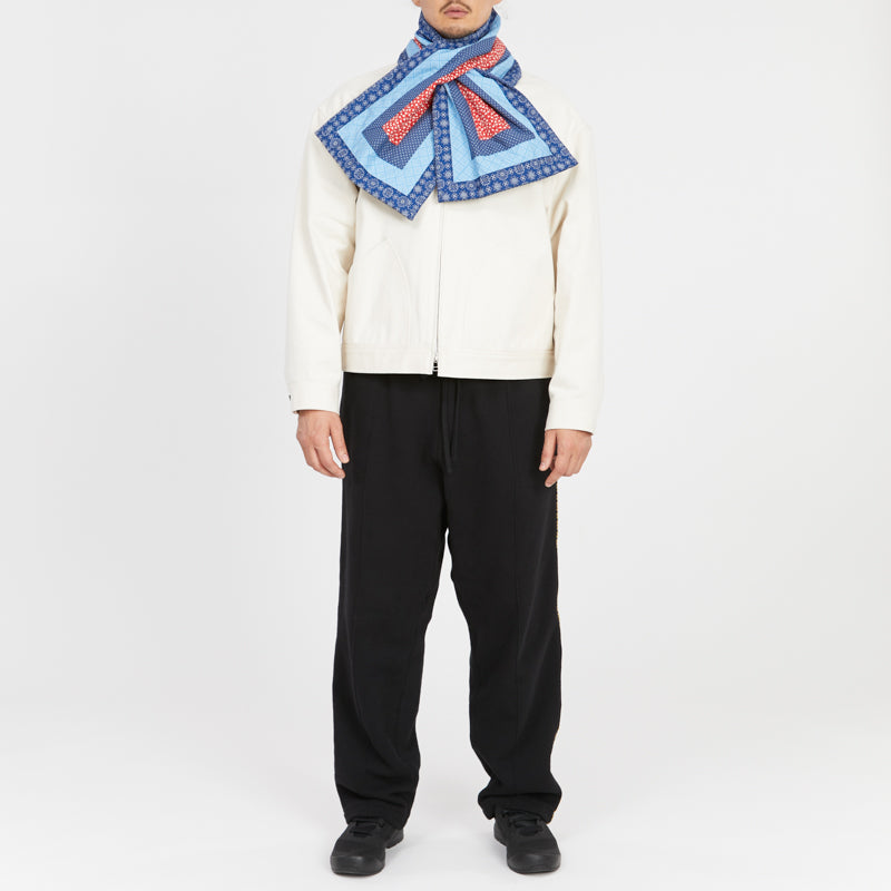 Patchwork Quilted Scarf - Multicolor Cotton