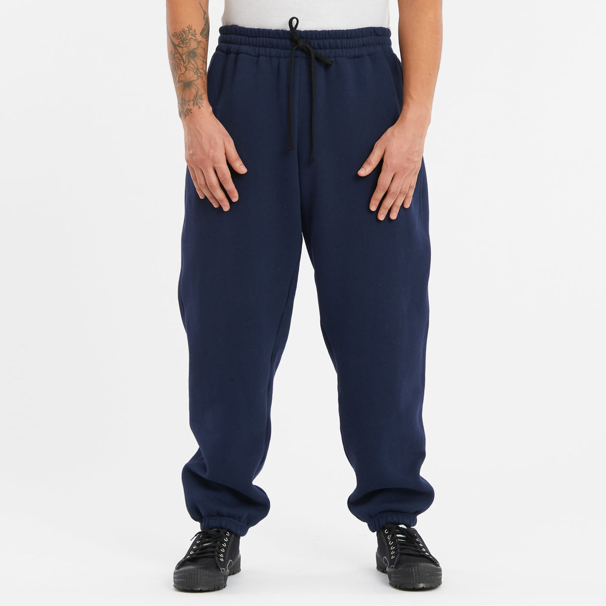 Alston Sweatpant - Navy Cotton Fleece