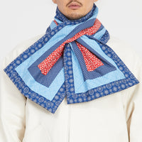 Patchwork Quilted Scarf - Multicolor Cotton