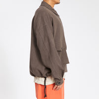 Skiff Pullover Jacket - Brown Ramie