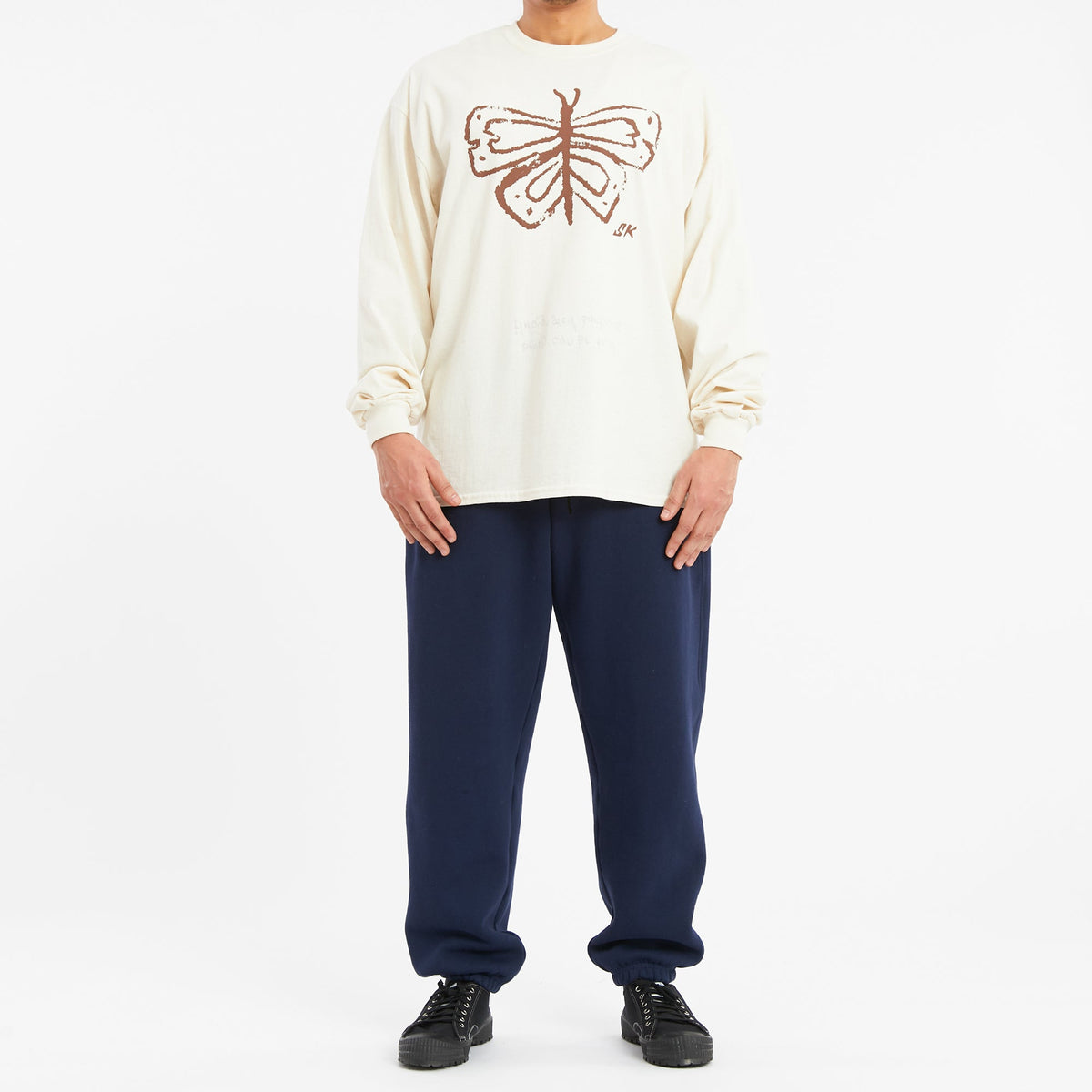 Alston Sweatpant - Navy Cotton Fleece