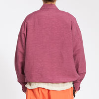 Skiff Pullover Jacket - Magenta Viscose/Linen