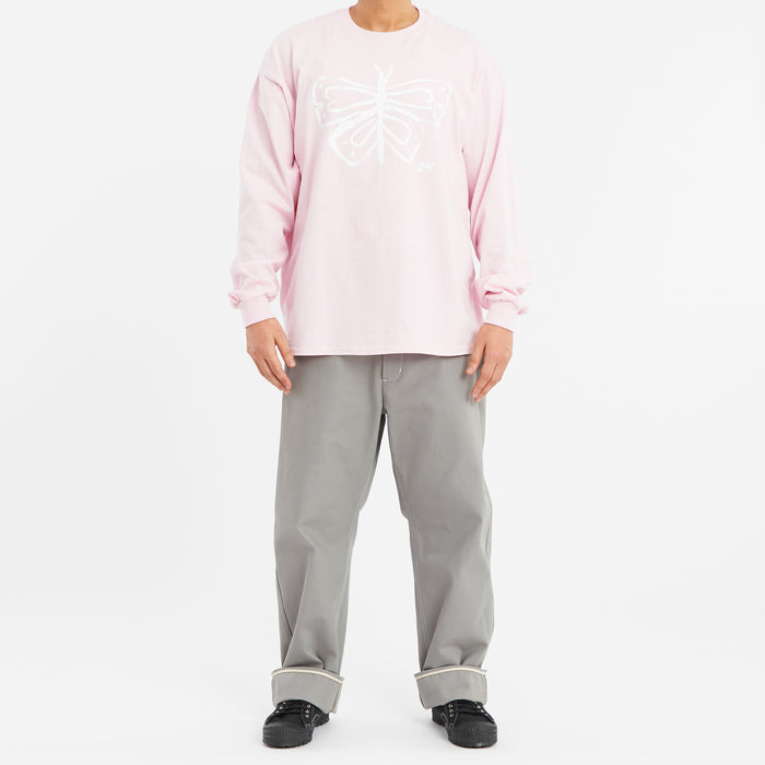 LS Butterfly T-Shirt – Pink Cotton