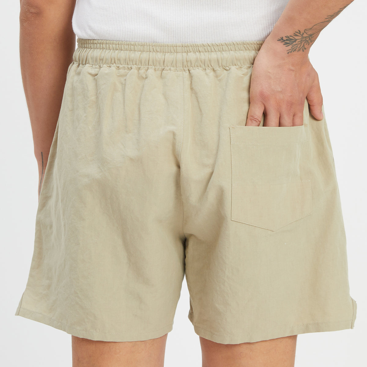 MT Short - Beige Linen / Cotton