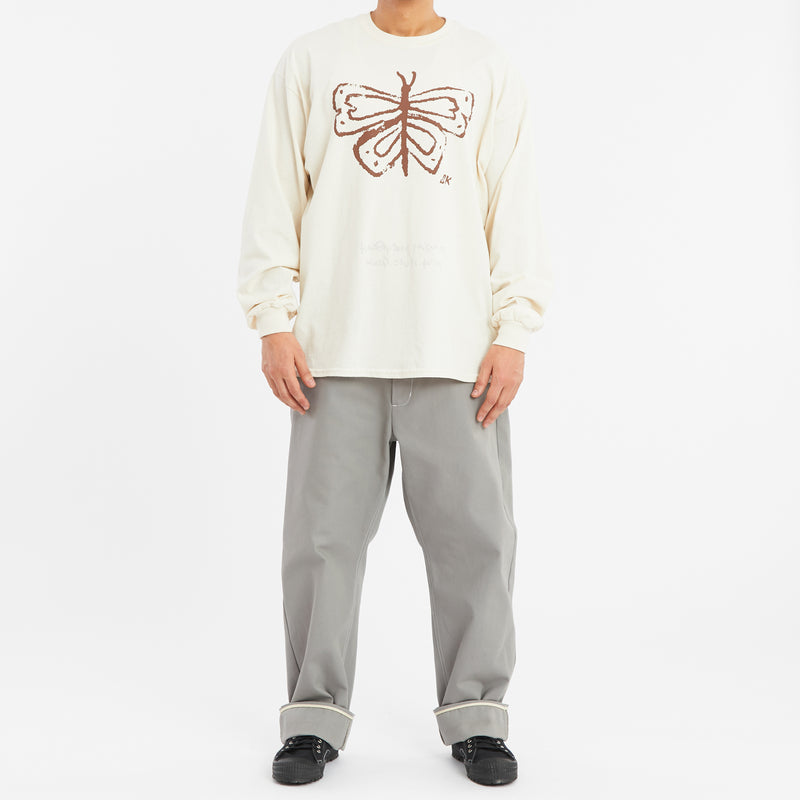 LS Butterfly T-Shirt – Natural Cotton