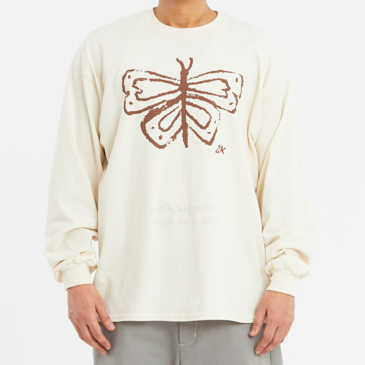 LS Butterfly T-Shirt – Natural Cotton