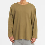 Waffle Thermal Long Sleeve T-Shirt - Olive