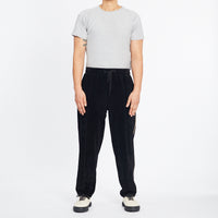 Velour Maestro Pant - Black w/ Braid