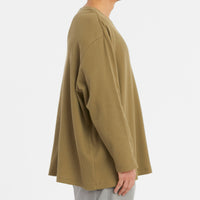 Waffle Thermal Long Sleeve T-Shirt - Olive