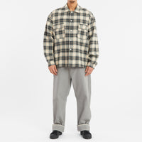Park Shirt/Jacket - Green Plaid Cotton Flannel
