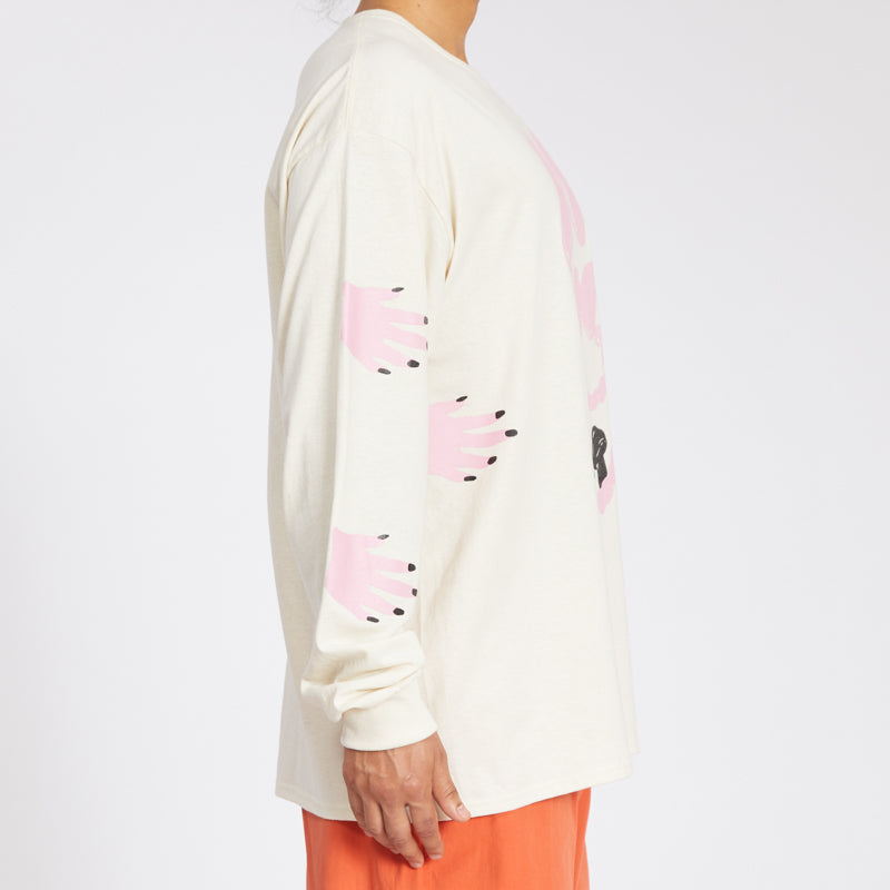 'Food of the Gods' LS T-Shirt - Natural Cotton