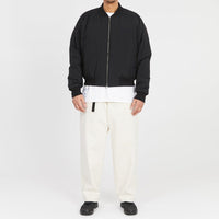 Reversible Bomber Jacket - Black Quilted Recycled Nylon WR